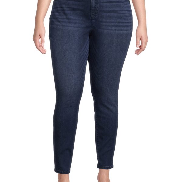 Terra & Sky Women's Plus Size Skinny Jeans, 29” Inseam